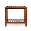 The THEIA, Teak Shower Bench, Shower Stool, 21 Inch